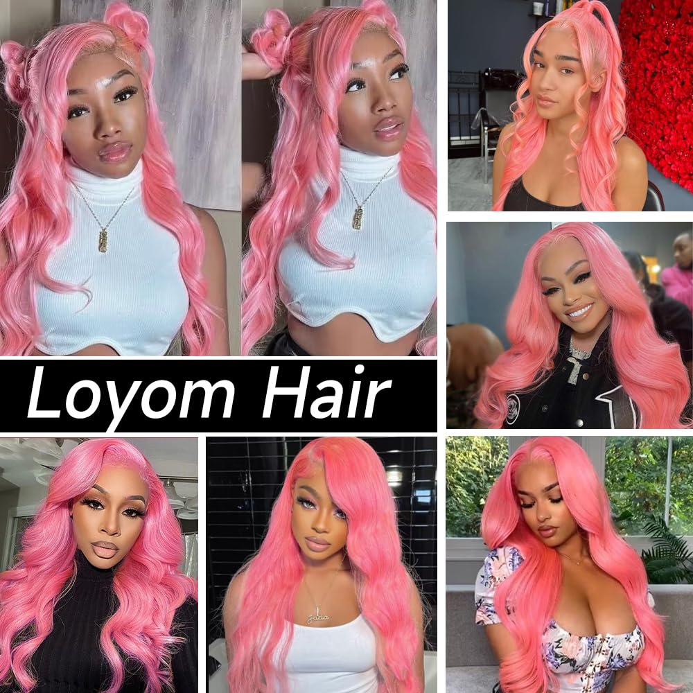 100% Virgin Hair 613 99j Burgundy Lace Front Wig Bone Big wave Human Hair Wigs Pre Plucked light pink Colored Hd Transparent Lace Frontal Wig