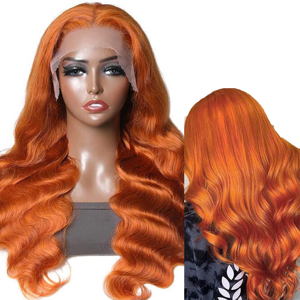 100% Virgin Hair 613 99j Burgundy Lace Front Wig Bone Big waves Human Hair Wigs Pre Plucked light orange Colored Hd Transparent Lace Frontal Wig