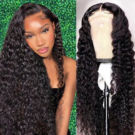 100% Brazilian virgin curly hair full lace wig with 150% density pre combed hair thread and human hair tie wig