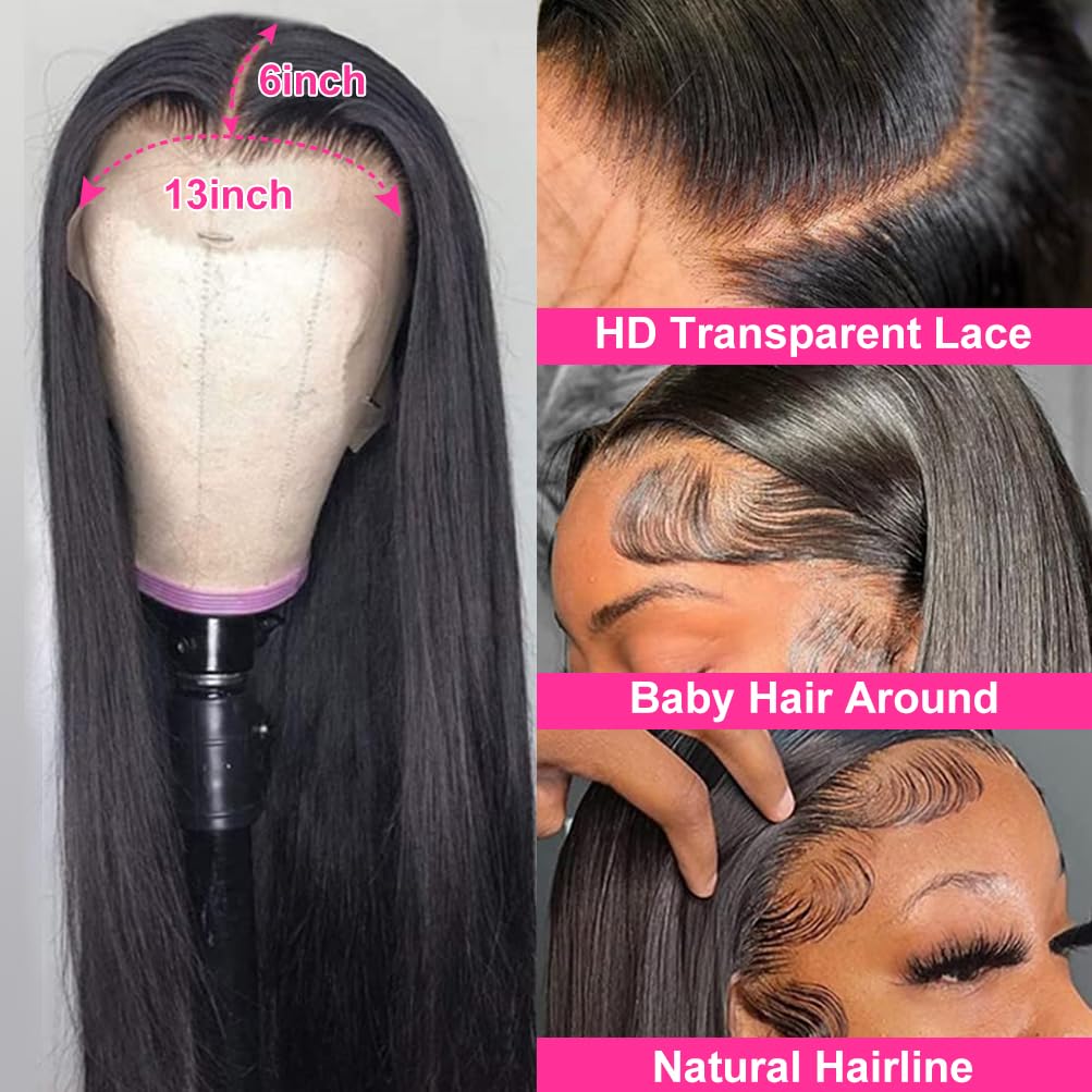 100% Virgin Hair HD 99j Burgundy Lace Front Wig Bone Straight Human Hair Wigs Hd Transparent Lace Frontal Wig